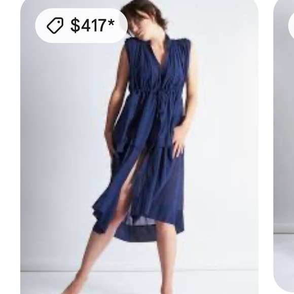 Navy Sleeveless Dress - Picture 5 of 5